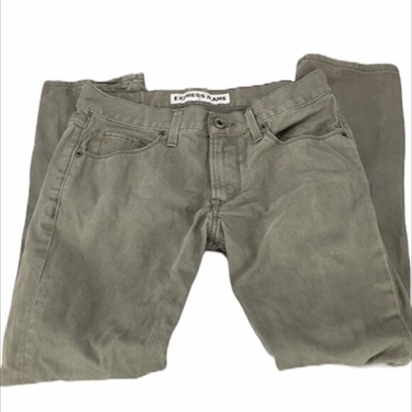 Express Slim Fit Skinny Jeans, Light Gray, 29 - Picture 3 of 6